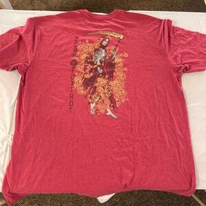 Zero Foxtrot Grim Reaper XXXL red graphic tshirt Military 3XL Afterlife Club